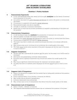 ap® spanish literature 2008 scoring guidelines - AP Central