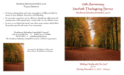 Interfaith Thanksgiving Celebration