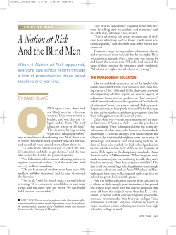 A Nation at Risk
