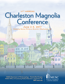 Charleston Magnolia Conference - The Medical University of South