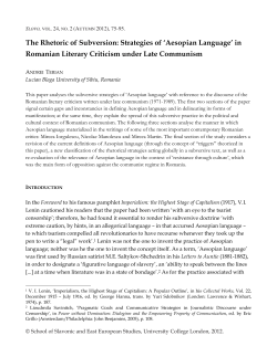 The Rhetoric of Subversion