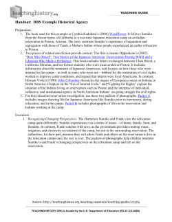 Example-Historical Agency