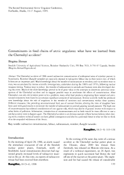 Contaminants in food chains of arctic ungulates: what have we