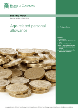 Age-related personal allowance