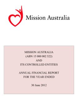 Financial Report 2012