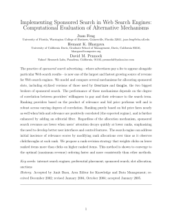 Implementing Sponsored Search in Web Search Engines