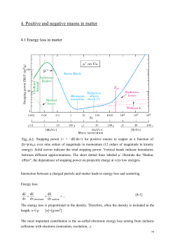 Muons in Matter
