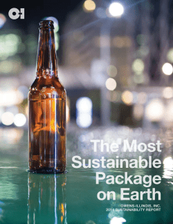 The Most Sustainable Package on Earth - Owens