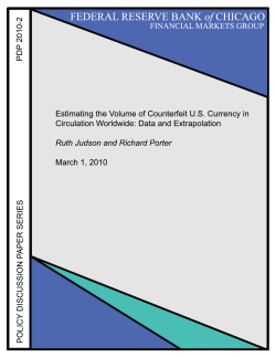 Estimating the Volume of Counterfeit US Currency