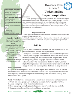 Evaporation-Transpiration