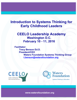 Systems Thinking Meeting Workbook