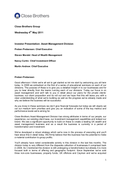 sure that your - Close Brothers