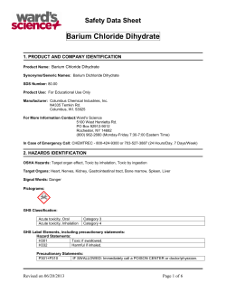 Barium Chloride Dihydrate