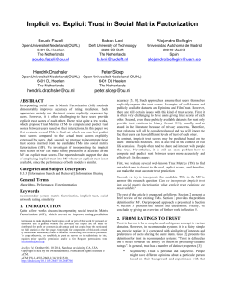 Implicit vs. Explicit Trust in Social Matrix Factorization