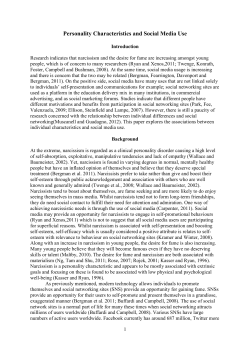 Personality Characteristics and Social Media Use