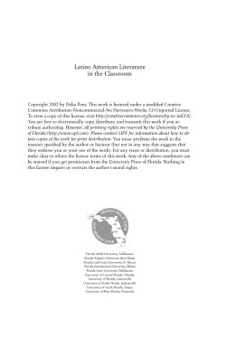 Latino American Literature in the Classroom