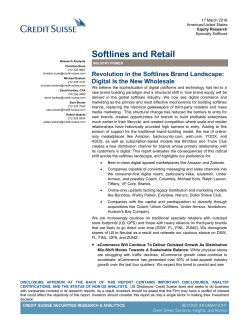 Softlines and Retail
