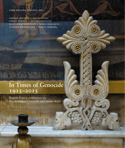 In Times of Genocide 1915&ndash;2015