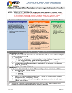 MS-PS4-2 Evidence Statements