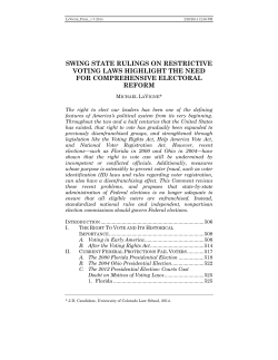 Swing State Rulings on Restrictive Voting Laws Highlight the Need