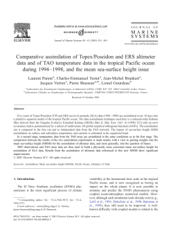 Comparative assimilation of Topex/Poseidon and ERS