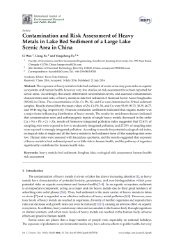 Contamination and Risk Assessment of Heavy Metals in Lake Bed