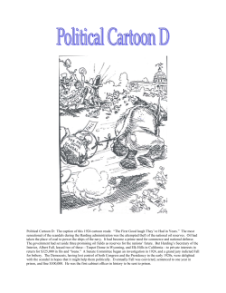 Political Cartoon D: The caption of this 1924 cartoon reads