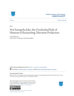 Not seeing the joke: the overlooked role of humour in