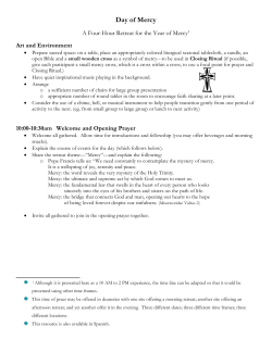 Day of Mercy - Diocese of Camden