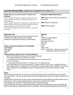 2nd Grade Measurement and Data