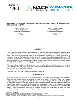 7283: Improved Packaging Film Incorporating Vapor Phase