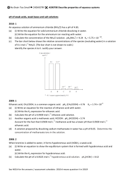 No Brain Too Small CHEMISTRY AS90700 Describe properties of