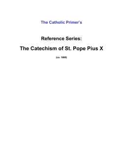 catechism of saint pius x