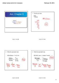 clicker review end of ch. 6 answers