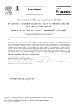 Evaluation of Thermal Stratification of an Air