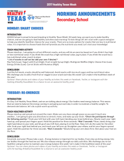 morning announcements