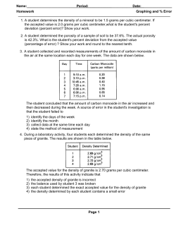 Date: Homework Graphing a