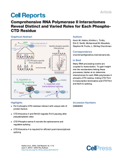 Comprehensive RNA Polymerase II Interactomes