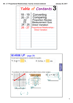 Direct Variation day 2 notes