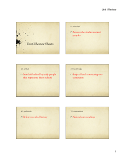 Unit I Review Sheets1314.pptx