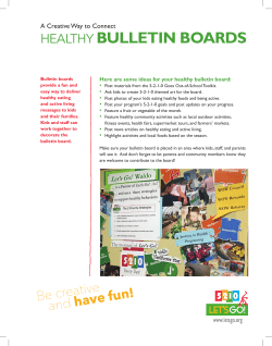 healthy bulletin boards