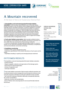 Guadarrama National Park_A Mountain recovered, SP