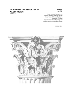 Dopamine transporter in alcoholism. A SPET study