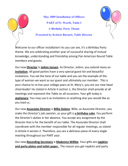 Installation of Officers - Birthday Party