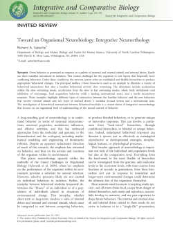 Toward an Organismal Neurobiology: Integrative Neuroethology