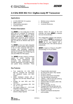 CC2420 - Texas Instruments