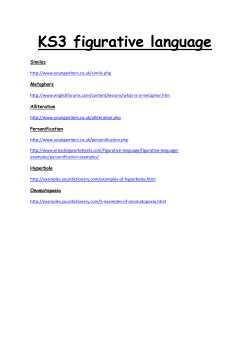 KS3 figurative language