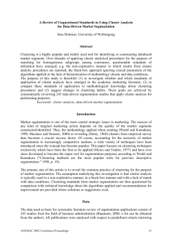 Behavioral Market Segmentation Using the Bagged Clustering Appr