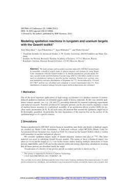 Modeling spallation reactions in tungsten and uranium targets with