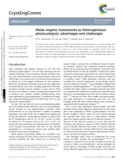Metal&ndash;organic frameworks as heterogeneous photocatalysts